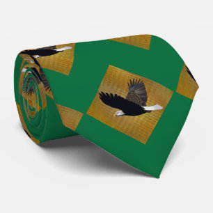 Eagles Sports Grönt Guld Necktie Slips