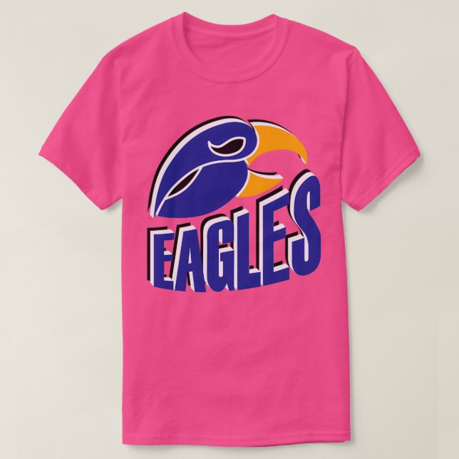 Eagles Sports Team Blue amp guld T Shirt (Design framsida)