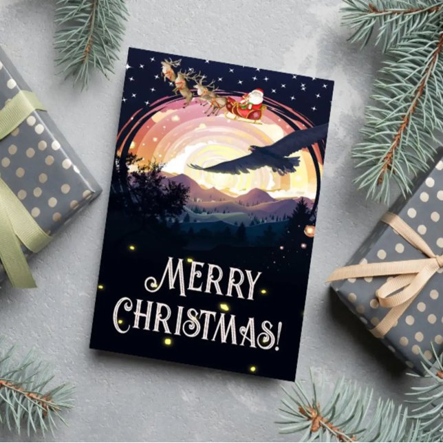 Eagles vakter över tomten anteckningskort (Skapare uppladdad)