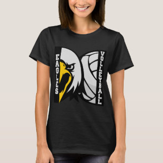 Eagles Volleyball Mascot Logotyp T Shirt