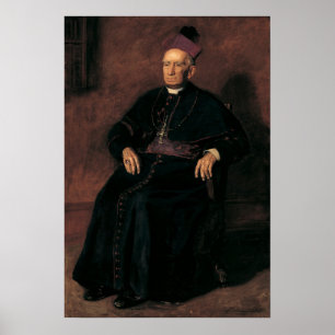 Eakins - ärkebiskop William Henry Elder Poster