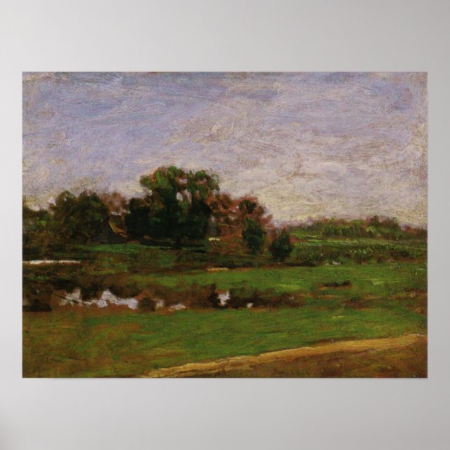 Eakins - Studie för ängarna Poster (Framsidan)