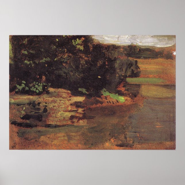 Eakins - Studie för simmande Hål Poster (Framsidan)