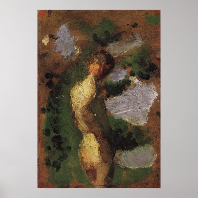 Eakins - Studie för simmande Hål Poster (Framsidan)