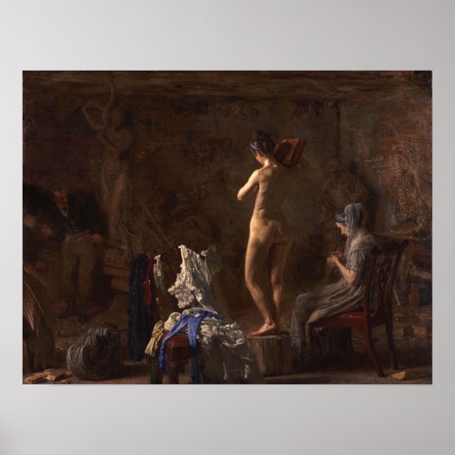 Eakins - William Rush snidar Poster (Framsidan)