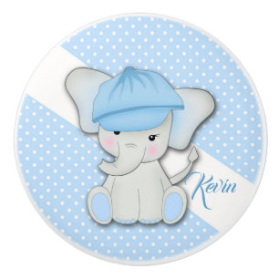 Eälhavare av akut tecknad i blå bakgrund knopp