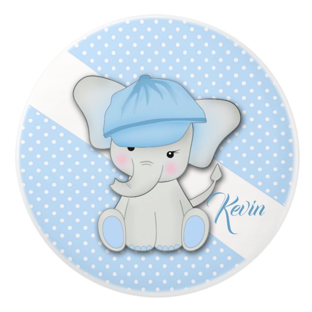 Eälhavare av akut tecknad i blå bakgrund knopp (Framsidan)