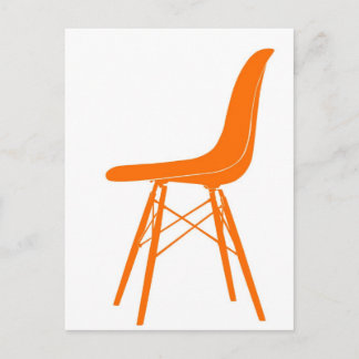 Eames-formad sidstol i plast vykort