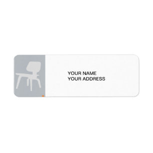 Eames kryssfanerstol returadress etikett