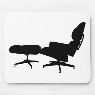 Eames vardagsrumstol & Ottoman Musmatta