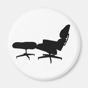 Eames vardagsrumstol & Ottomanmagnet Magnet
