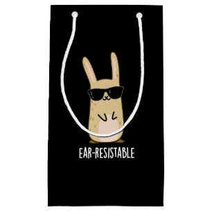 Ear-resistable Funny Bunny Rabbit Pun Mörk BG
