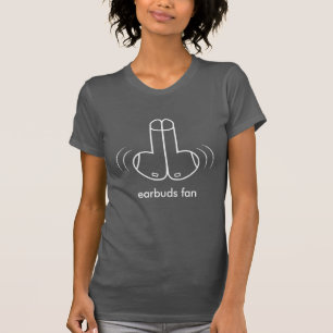Earbuds Fläkt, Geek, Techie Giggles, Funny Tech T Shirt
