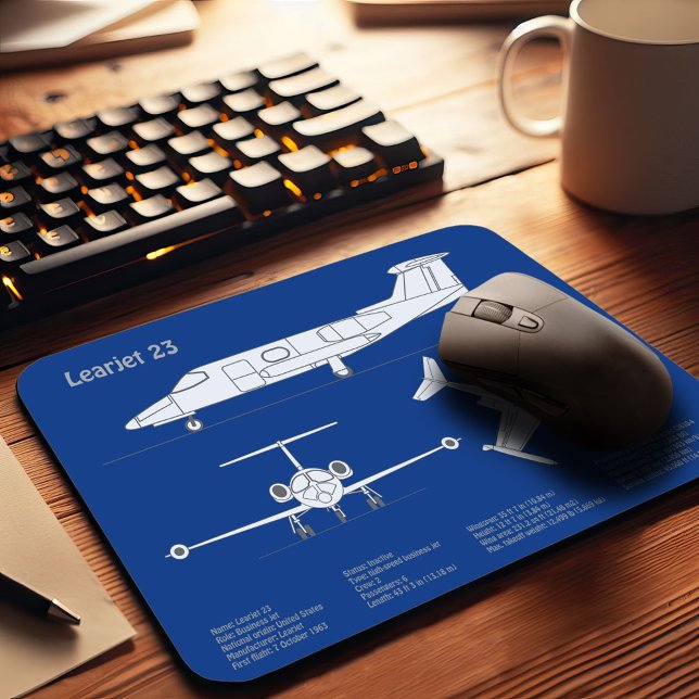 Earjet 23 - Flygplan Blueprint Teckning Plans ABD Musmatta (Skapare uppladdad)