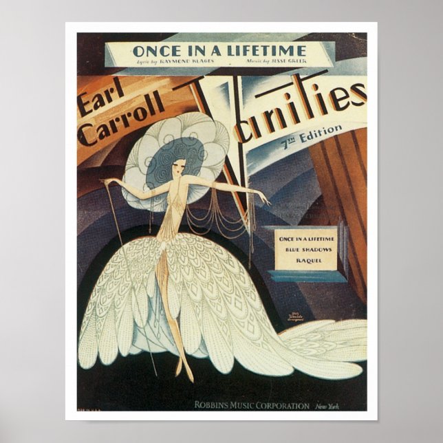 Earl Carroll Vanities Songbook Cover Poster (Framsidan)