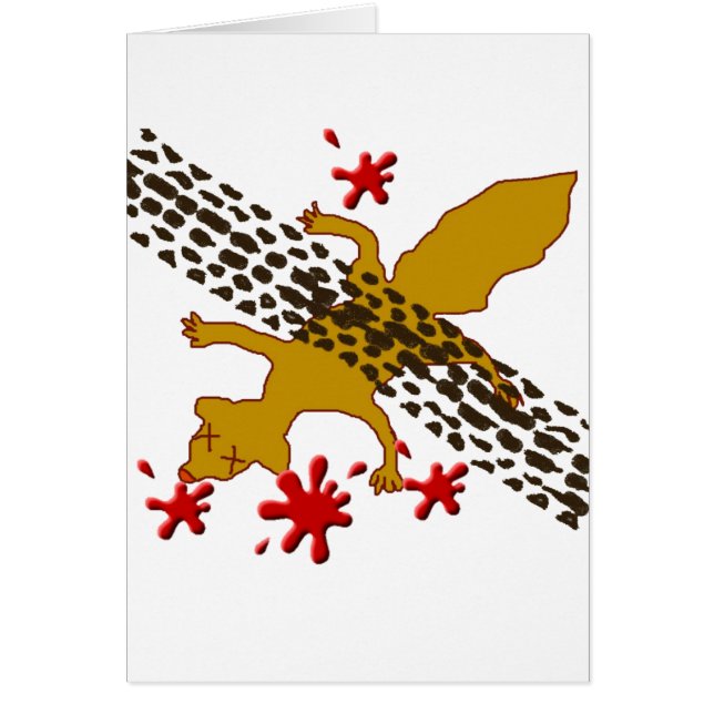 Earl den döda ekorren hälsningskort (Framsidan)