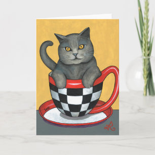 EARL GRÅTT CAT TEA KORT