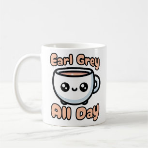 Earl Grått hela dagen! Cute Earl Grått Tea Pun Tec Kaffemugg