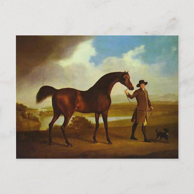 Earl Grosvenors Bandy av George Stubbs Vykort (Framsida)