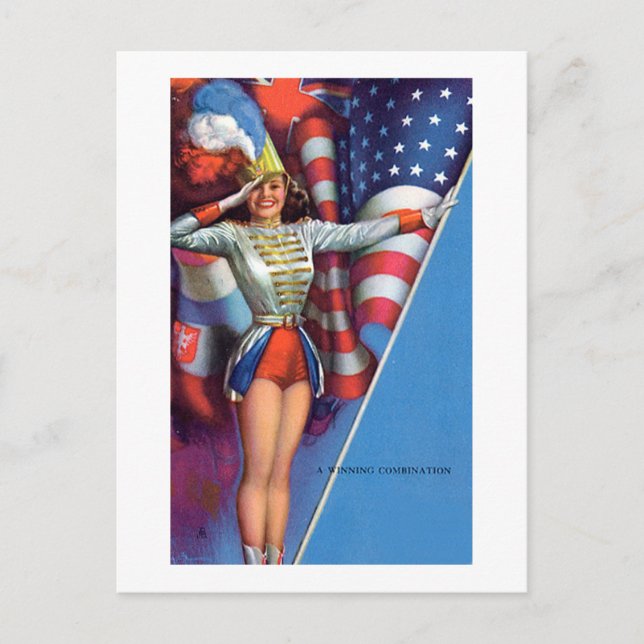 Earl Moran Vintage Americana Vykort (Framsida)