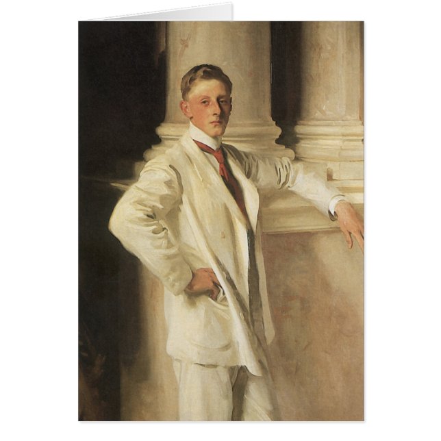 Earl of Dalhousie av John Singer Sargent Hälsningskort (Framsidan)