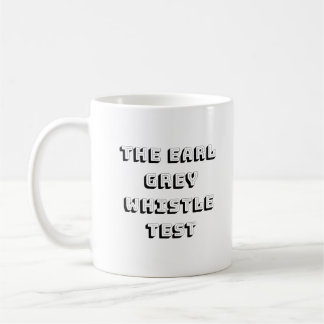 Earlgrå färgvisslingen testar muggen kaffemugg