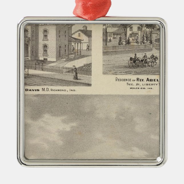 Earlham högskola, Richmond Julgransprydnad Metall (Framsidan)