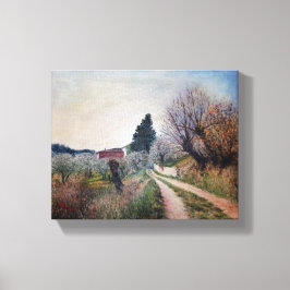 EARLIEST VÅR I VERNALESE / Toscana Ligcape Canvastryck
