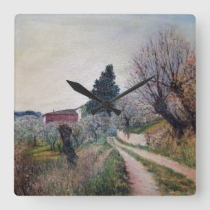 EARLIEST VÅR I VERNALESE / Toscana Ligcape Fyrkantig Klocka