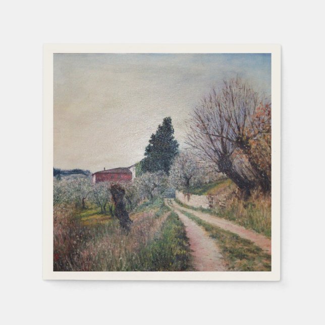 EARLIEST VÅR I VERNALESE / Toscana Ligcape Pappersservett (Framsidan)