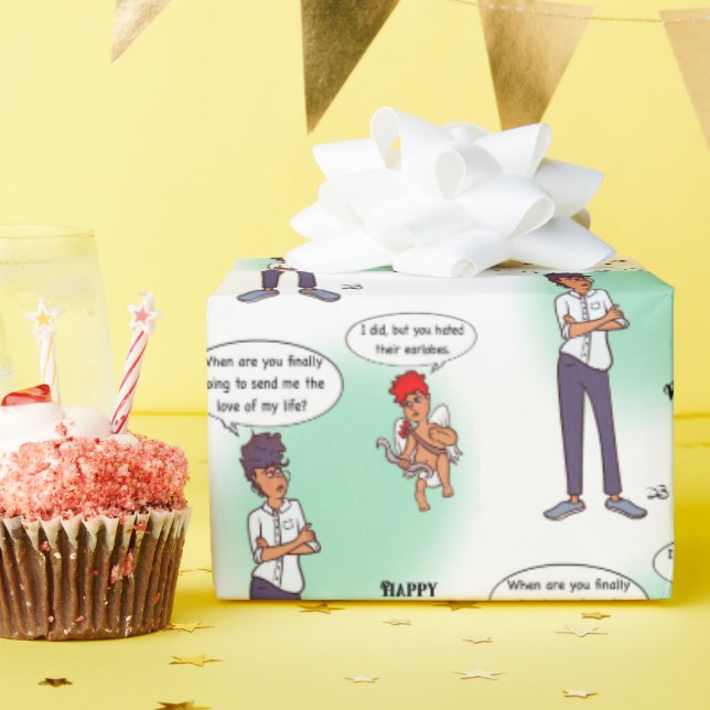 Earlobe Valentine's Day Wrapping Paper Presentpapper (Födelsedagsfest)