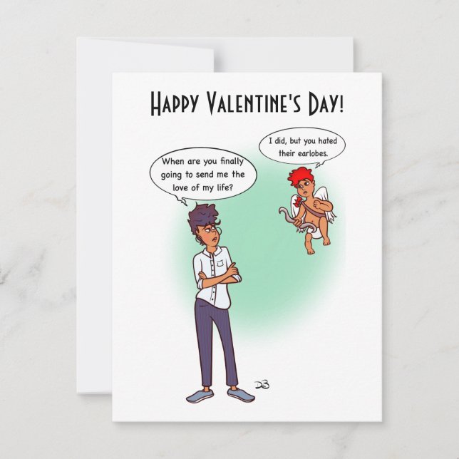 Earlobes Valentine Day Flatcard (Framsida)
