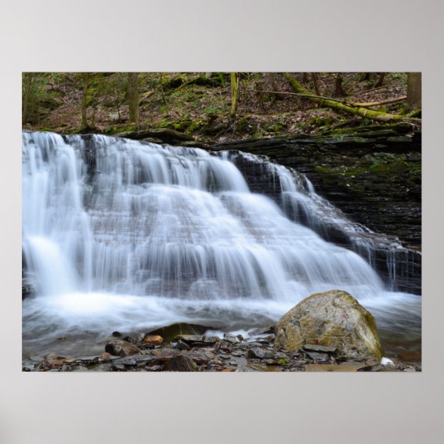 Early Spring Evening At The Waterfalls. Poster (Framsidan)