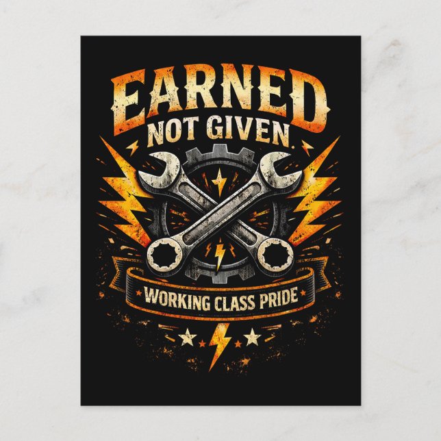 Earned Not Given Vykort (Framsida)
