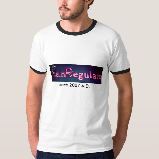 EarRegulars deluxe vitt-skjorta Tee Shirt (Framsida)