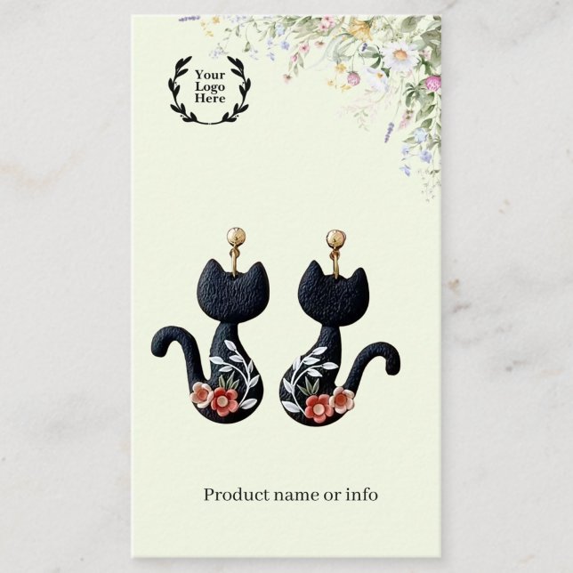 Earring Display Card | Jewelery Display Visitkort (Skapare uppladdad)