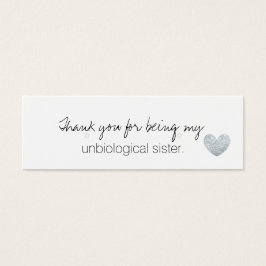 Earring Holder/ Tack - UnbiologicalSisterFab S Litet Visitkort
