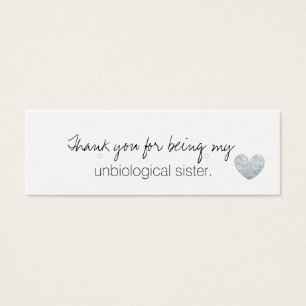 Earring Holder/ Tack - UnbiologicalSisterFab S Litet Visitkort