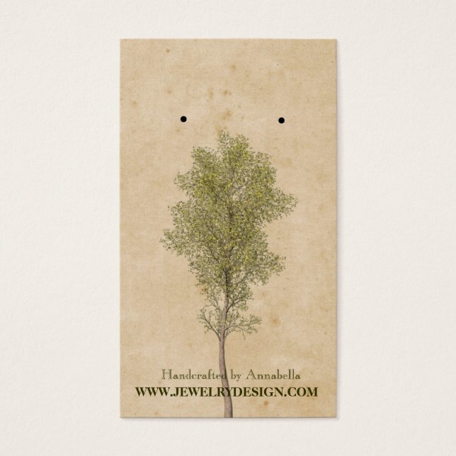 Earring Holder Visitkort (Framsidan)