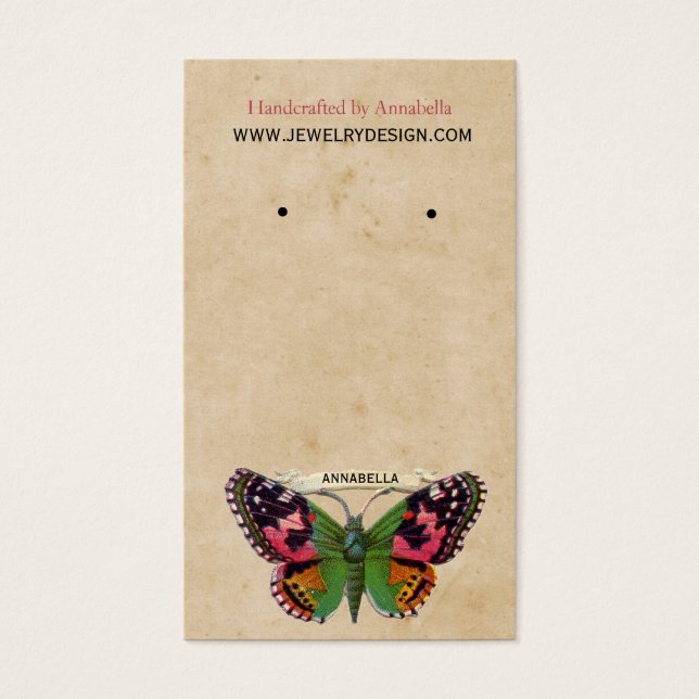 Earring Holder Visitkort (Framsidan)