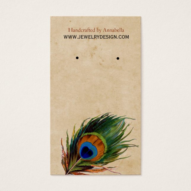 Earring Holder Visitkort (Framsidan)