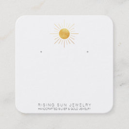 *~* EARRING VISNING QR Social Media Icons Sol  Fyrkantigt Visitkort