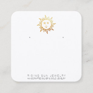 *~* EARRING VISNING QR Social Media Icons Sol Fyrkantigt Visitkort