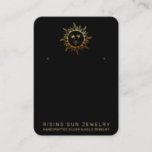 *~* EARRING VISNING Sol QR Social Media Black Busi Visitkort