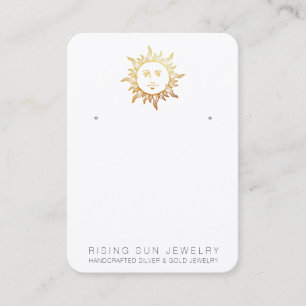 *~* EARRING VISNING Sol QR Social medieikoner Visitkort