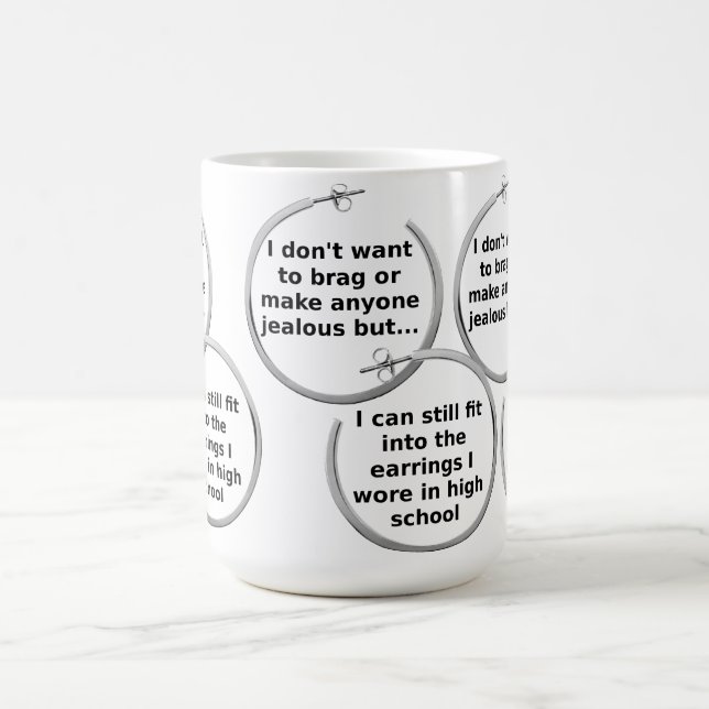 Earrings Fit Funny Mug Kaffemugg (Center)
