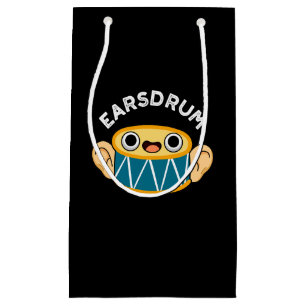 Earsdrum Funny Drummer Eardrum Pun Mörk BG