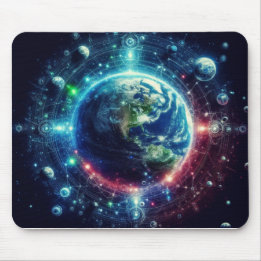 Earth and Planets Outer Space Mousepad Musmatta