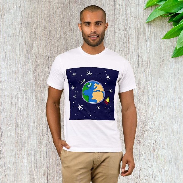 Earth and Satellite Manar T-Shirt (Skapare uppladdad)