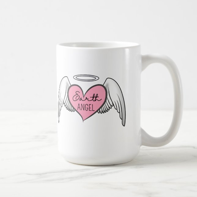 Earth Angel Big Mugg - Heart, Vingar och Halo (Höger)